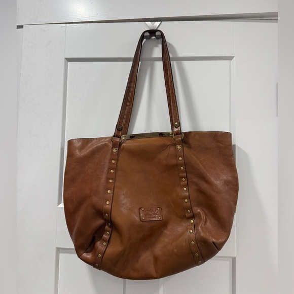 PATRICIA NASH Brown Leather Tote Bag - Picture 1 of 8